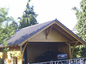 Carport in Satteldachform